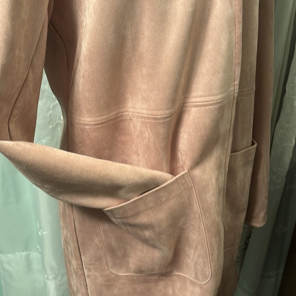 Roz & Ali Champagne Faux Suede Jacket NWT - Picture 4 of 8